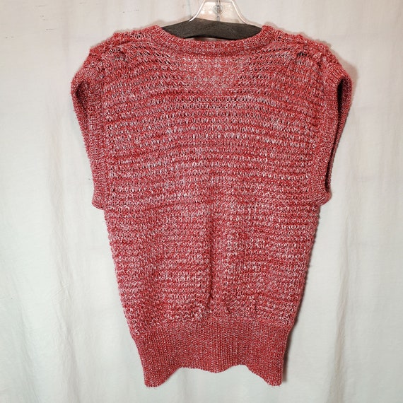 70's Sweater Vest Sleeveless V-Neck Top by Railro… - image 3