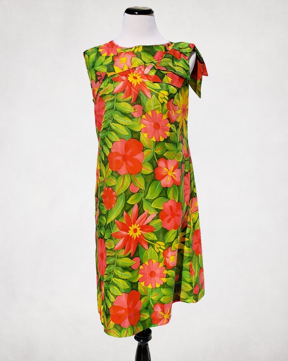 60's Waltah Clarke Hawaiian Tiki Dress - image 2