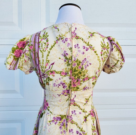 60's 70's Floral Boho Cracker Jax Dress - image 5