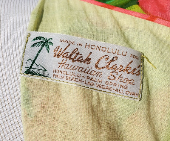 60's Waltah Clarke Hawaiian Tiki Dress - image 5