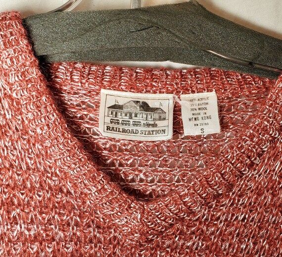70's Sweater Vest Sleeveless V-Neck Top by Railro… - image 4