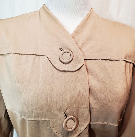 Gabardine 1940's Women's Jacket Blazer - image 3