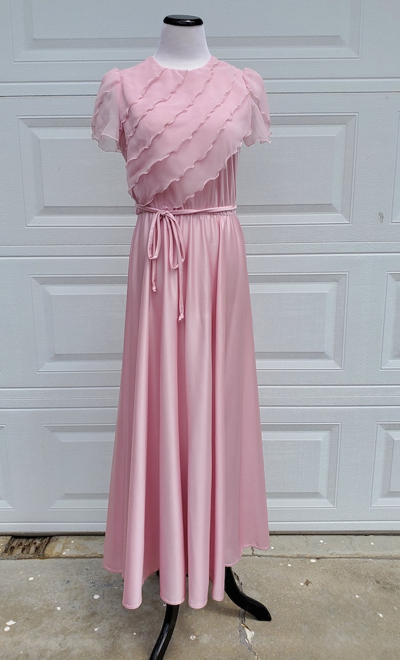 mauve pink gown