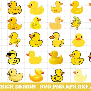 Duck Svg Bundle, Rubber Ducky Svg, Rubber Duck Svg, Duck Clipart, Duck Cut File, Duck Png, Rubber Duck Clipart, Yellow Duck Svg, Svg