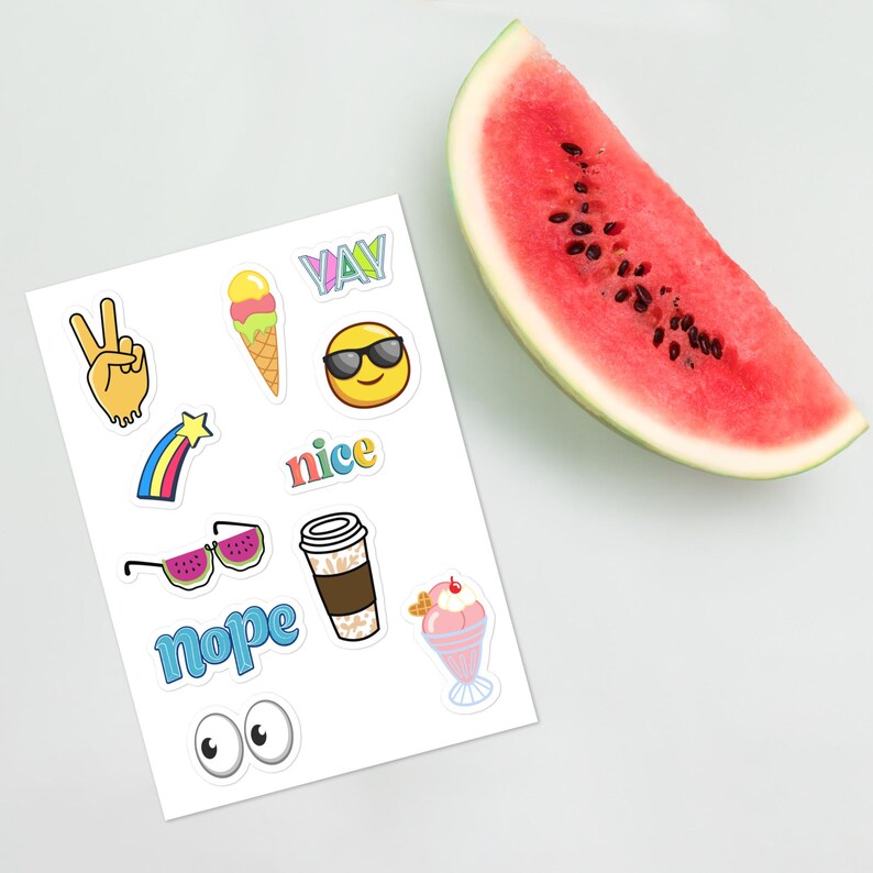 Cool and Fun Sticker Sheet - Etsy