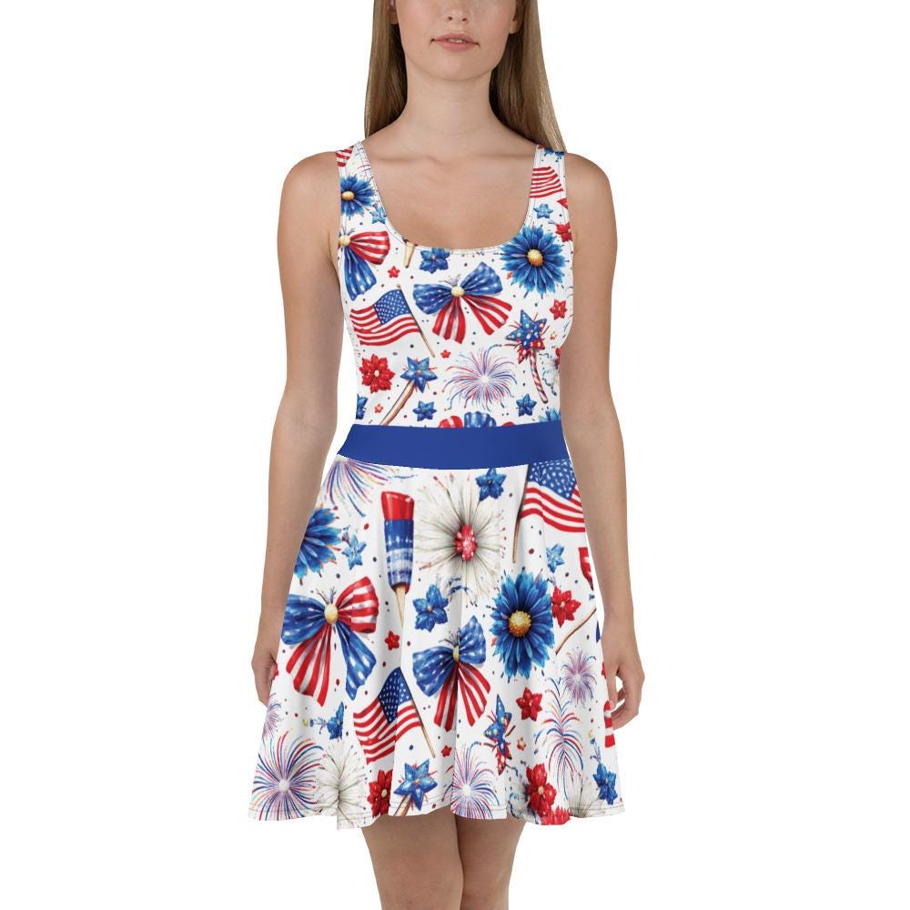 Patriotic Woman Dress - Etsy Patriotic Woman Dress - Etsy