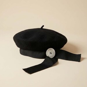 Vintage 1970s Don Kline New York Wool Beret Hat - Rare Designer Millinery Bergdorf goodman-don kline-unisex vintage - Gem main image 3