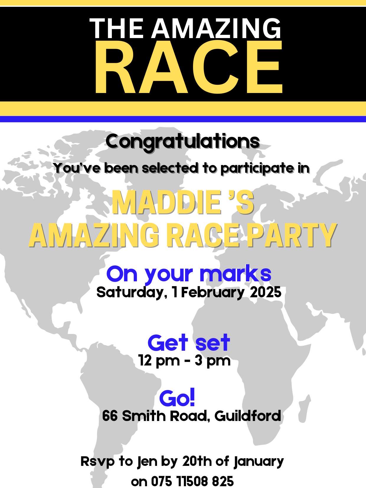 The Amazing Race Birthday Invitation | Race Theme Party Invite | Editable \u0026  Printable | Instant Digital Download | Adventure fitness Party, image size:1240x1653