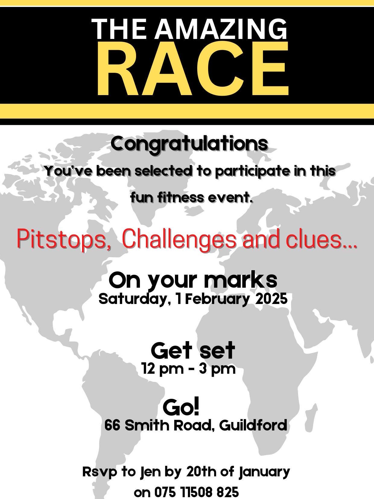 The Amazing Race Invitation | Birthday | Race Theme Party Invite | Editable  \u0026 Printable | Instant Digital Download | Adventure fitness Party, image size:1240x1653