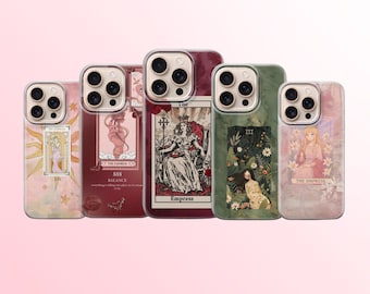 Funda para teléfono con diseño espiritual de la carta del Tarot de la Emperatriz para iPhone 17, 16, 15, 14, 13, 12, 11, Samsung S25FE, S24, S23, A17, Pixel 10, 9, 8, 7, 6
