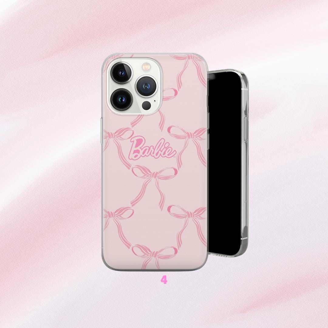 バービー風ピンクの携帯ケースカバー（iPhone 17、16、15、14、13、12