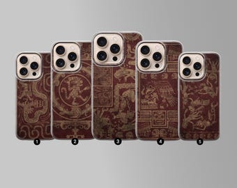 Aztec Geometric Art Phone Case Cover for iPhone 17, 16, 15, 14, 13, 12, 11, Samsung S25FE, S24, S23,A17 Pixel 10, 9, 8, 7, 6