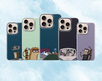 Regular Show Cartoon Phone Case Cover for iPhone 17, 16, 15, 14, 13, 12, 11, Samsung S25FE, S24, S23,A17 Pixel 10, 9, 8, 7, 6
