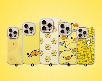 Cute Duck Phone Case Cover For iPhone 17, 16, 15, 14, 13, 12, 11, Samsung S25FE, S24, S23,A17 Pixel 10, 9, 8, 7, 6