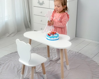 Montessori Toddler Table Set – Personalized Wooden Furniture
