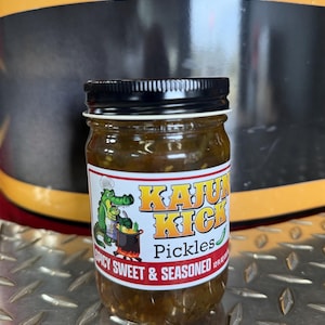 Kajun Kick Spicy and Sweet Pickles