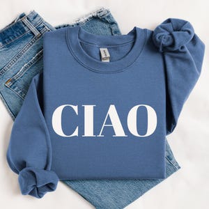 CIAO Graphic Sweatshirt: Minimalist Unisex Crewneck