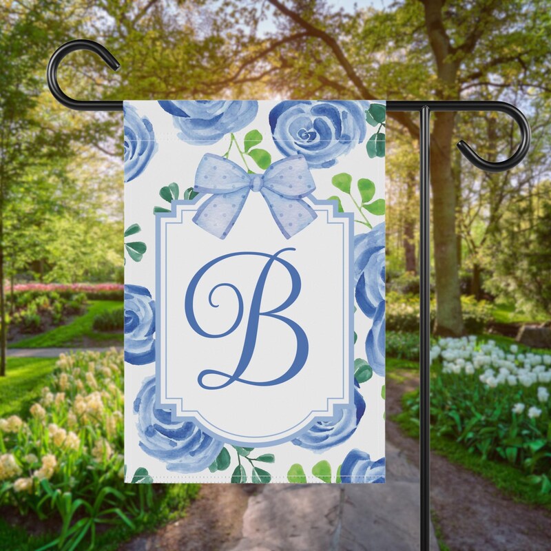 Monogram Garden Flag - Etsy