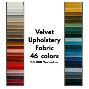 Woven Velvet Upholstery Fabric: 55&quot; Wide, Durable 100K Martindale
