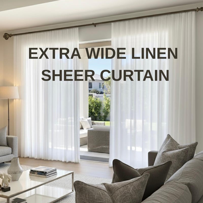 Custom Shear Sheer Minimalism Curtain - Etsy