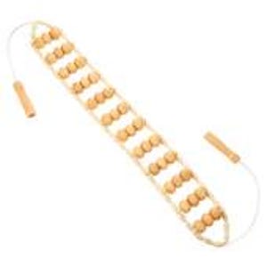 Natural Beech Wood  Massage Stick Wood Wooden Beads Back Massager Mat Wood Back Massage Roller Rope Massager Tools for Pain Relief