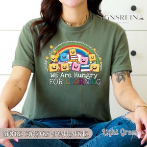 We Are Hungry For Learning Shirt, Back To School Gift, 1st Day Of School, Funny Teacher Shirt, Teacher Gifts, Teacher T-Shirt