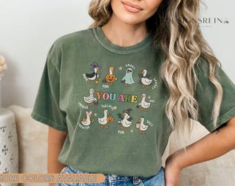 Goose Halloween Comfort Colors® You Are Kind Comfort Colors Tee, Silly Goose, Teacher Shirt, Spooky Cute SEL Fall Shirt, Affirmation Goose