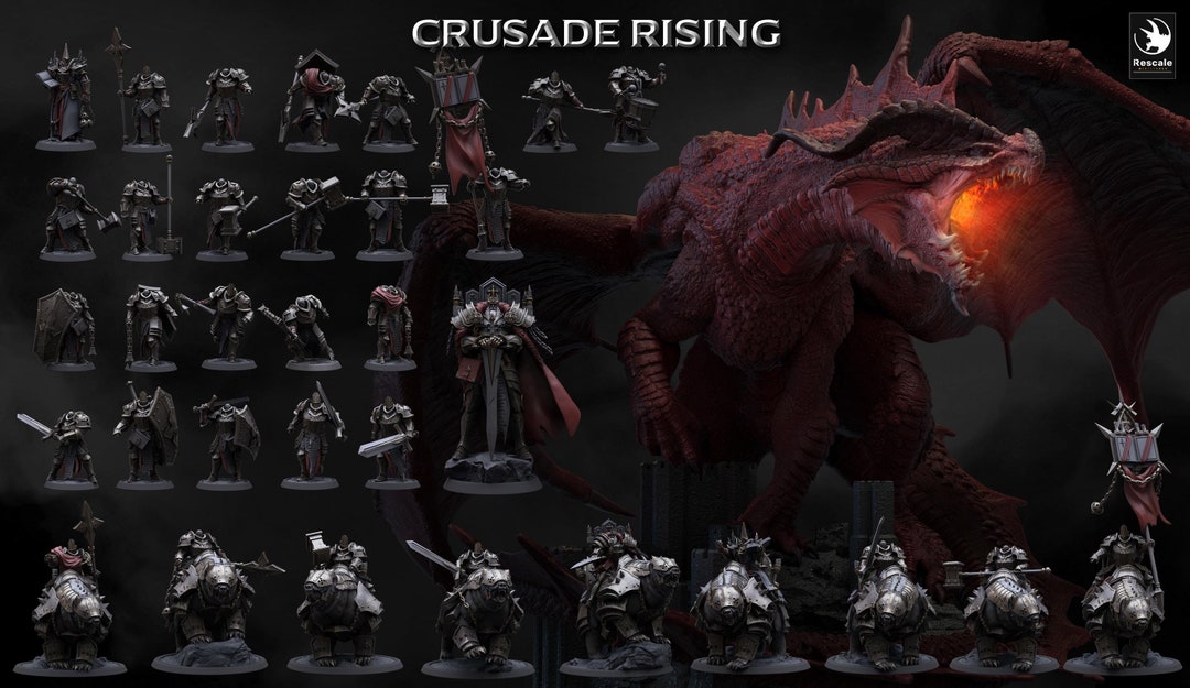CRUSADE RISING Lord of the Print April 2023. Complete Pack of 48 ...