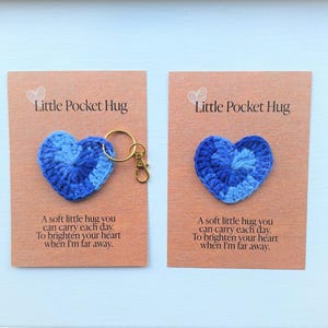 Pocket Hug Heart | Thoughtful Gift | Crochet Hug Gift | Grieving | Mental Health Gift | Miss You | Love You Gift | Thinking of You |