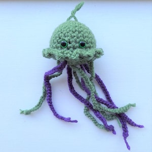 Crochet Baby Jellyfish | Handmade Hanging Ornament | Gift  | Friendship Gift | Small Gift Idea | Unique Crochet Decoration