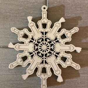 Dick flake ornament