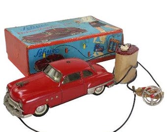 Vintage 1951 SCHUCO MICRO RACER 1041 Green Wind up Car - Etsy