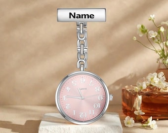 Personalisierte Krankenschwester-Taschenuhr für Frauen und Männer, personalisiertes Nursing-Abschlussgeschenk, Hebammengeschenk, medizinisches Feld-Abschlussgeschenk