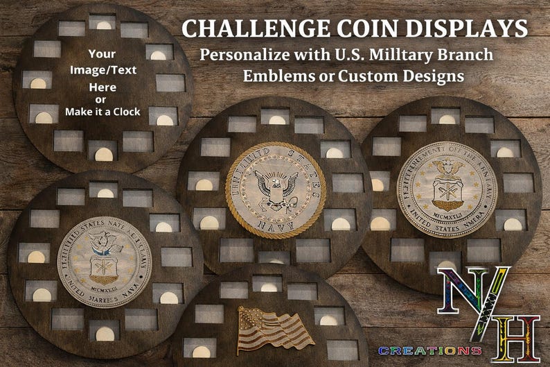 Custom Challenge Coin Display - Etsy