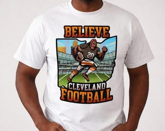 Cleveland Football Bigfoot Believe T-Shirt