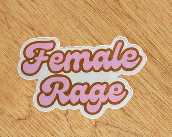 Vrouwelijke woede | Motto-stickers | Feminisme-stickers | Dagboek | Notitieboek- en planneraccessoires | Cadeau voor vriendin | Scrapbooking