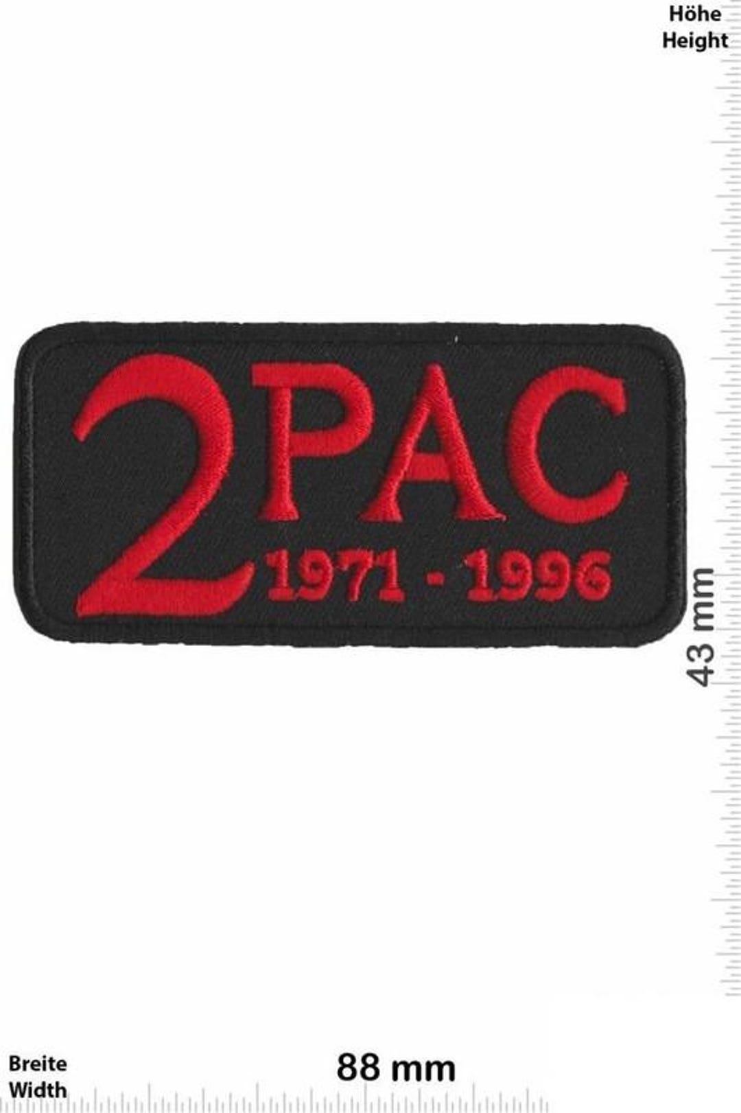 Patch Brodé Tupac 'Gothic Arch' - Officiel, En Coton, Thermocollant, Pour Customiser Vos Vêtements