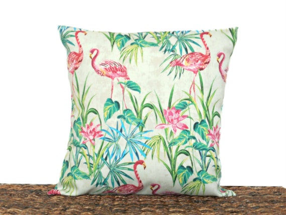 Flamingos Outdoor Pillow Cover Cushion Flamingos Outdoor Pillow Cover Cushion
