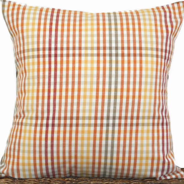 Orange Stripe Pillow Etsy