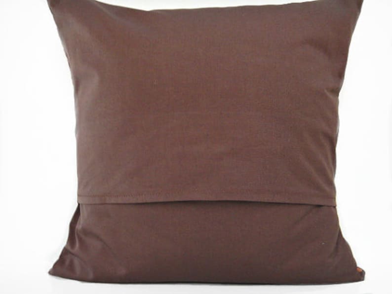 Brown Ikat Pillow Cover Cushion Geometric Fall Autumn Red Etsy