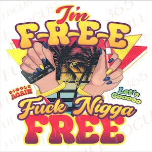 FNF SOY S-O-N-G-L-E digital DTF Transferencia de calor PNG