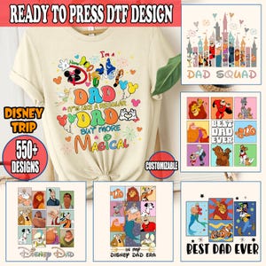 Vintage Disney Dad Dtf, Disney In My Disney Dad Era Dtf, Gift For Dad, Father&#39;s Day Dtf, Best Dad Ever Dtf, Disney Family Trip Dtf Transfer
