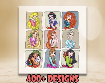 Disney Princesses Ready to Press DTF, Disney Transfer Print, Heat Press DTF Transfer, Disney Ready to Press DTF, Disney Princesses Print