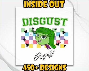 Inside Out Disgust Dtf, Inside Out 2 Characters DTF Transfers, Inside Out Emotions DTF Print, Ready To Press, Direct to Film, Heat Press DTF