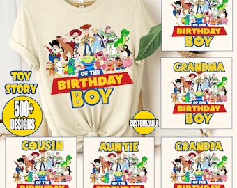 Custom Disney Toy Story Birthday DTF Transfer, Disney Family Vacation Matching DTF, Disney Birthday Squad Heat Transfer, Birthday Crew DTF