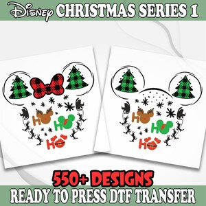 Mickey Christmas DTF, Disney Christmas Ready to Press DTF Transfer, Iron on Transfer, Direct to Film Transfer, Christmas DTF