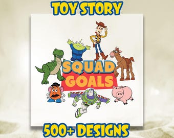 Toy Story Squad Goals DTF Transfer, Family Matching Heat Transfers, Disney Toy Story Ready To Press, Disney Squad Dtf, Magic Kingdom Dtf