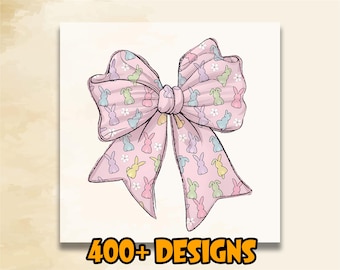 Coquette Easter Bunny Dtf Transfer, Retro Easter Dtf, Happy Easter Dtf,Easter Coquette Bow Heat Press, Bunny Coquette Dtf,Colorful Bunny Dtf