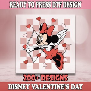 Disney Mickey Minnie Love DTF Transfer, Mickey and Minnie Valentines DTF, Mickey Minnie Ready to Press, Disneyland Love Heat Transfer