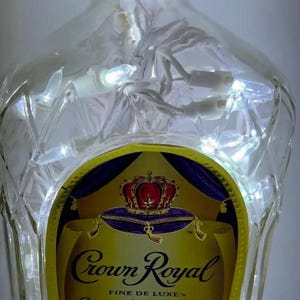 LED Lighted Crown Royal Bottle